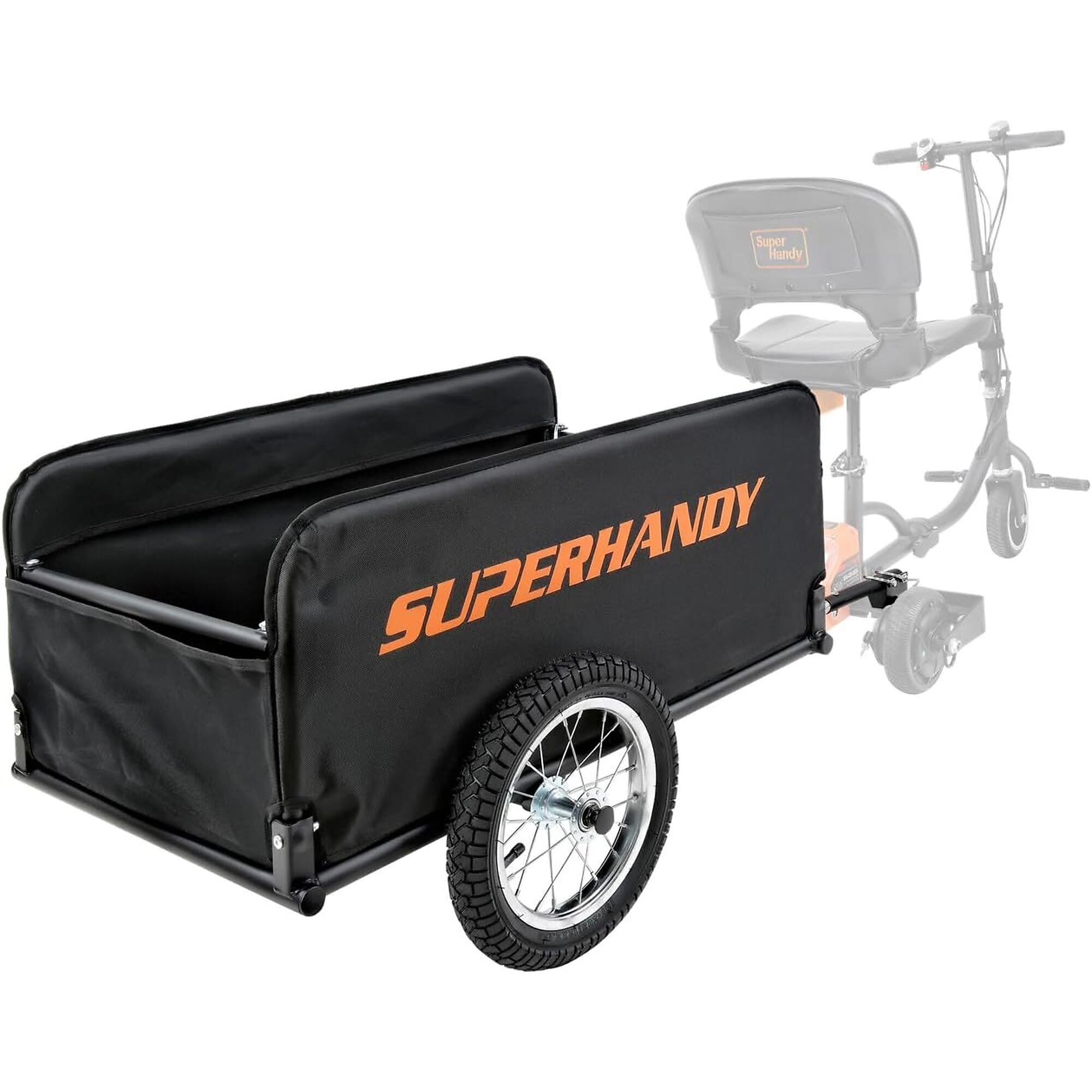 SuperHandy, Foldable Wagon Lighweight 155 lbs Capacity, Max. Speed 0 MPH, Weight Capacity 155 lb, Model# TRI-GUT157